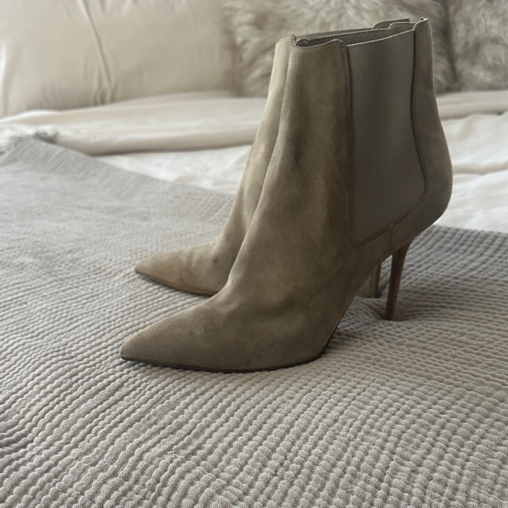 Elegant Taupe Ankle Boots